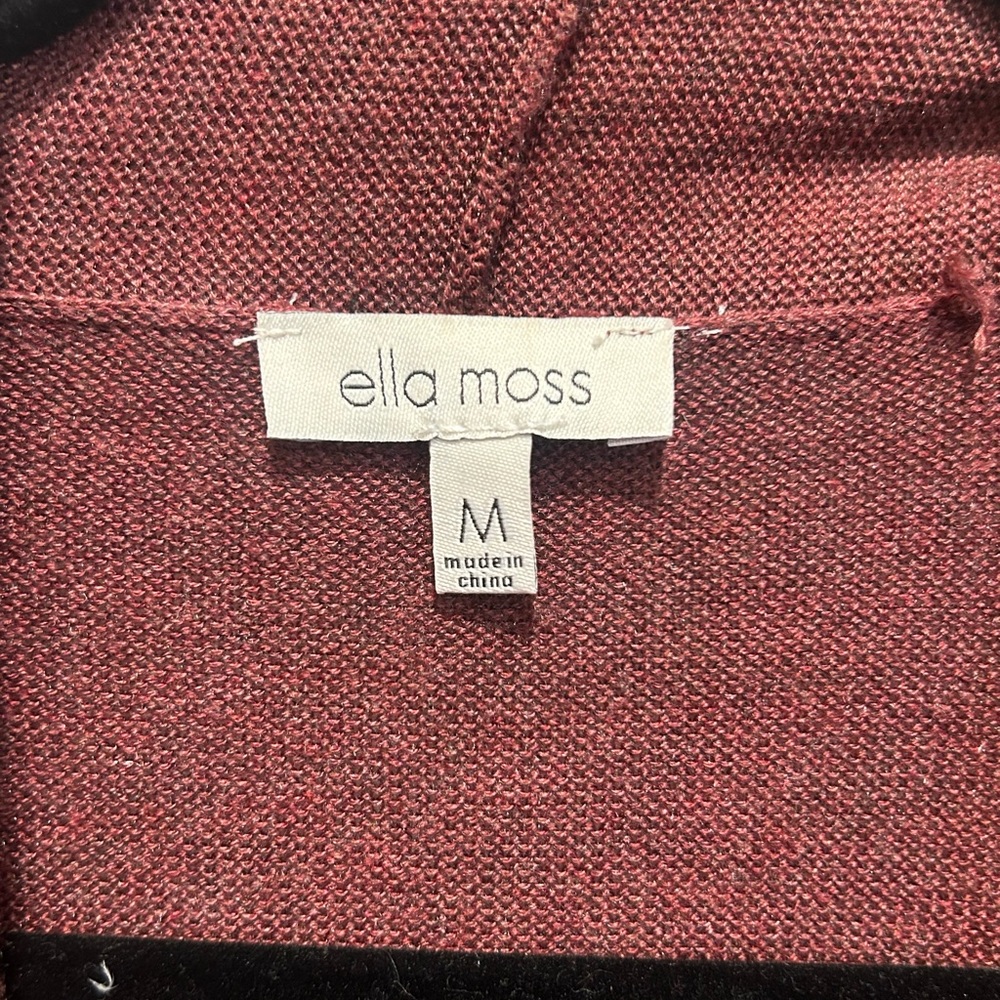 Ella Moss Burgundy Knit Cardigan - Picture 2 of 8